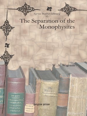 cover image of The Separation of the Monophysites